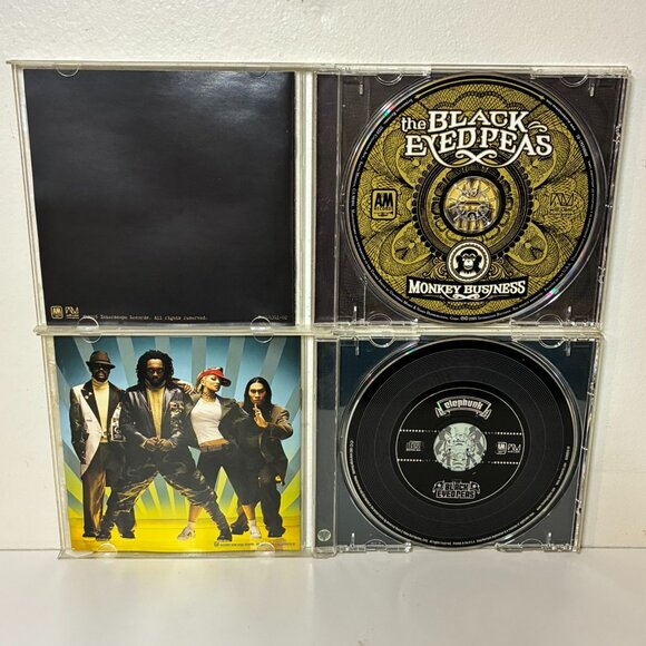 The Black Eyed Peas CD Lot - Elephunk & Monkey Business - Hip Hop Pop Music - Picture 1 of 4